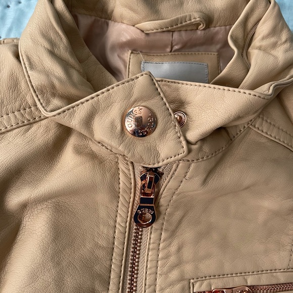 Beige Guess leather jacket - Picture 3 of 6